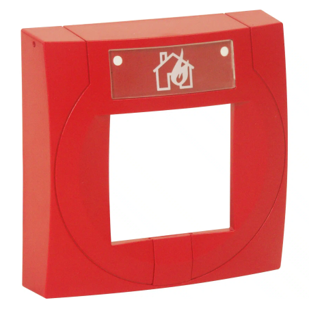 Handmelder kleines Gehäuse rot, ähnlich RAL 3020