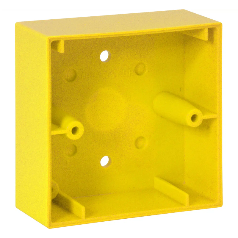 Montagegehäuse aP für kleine Handmelder gelb, ähnlich RAL 1021