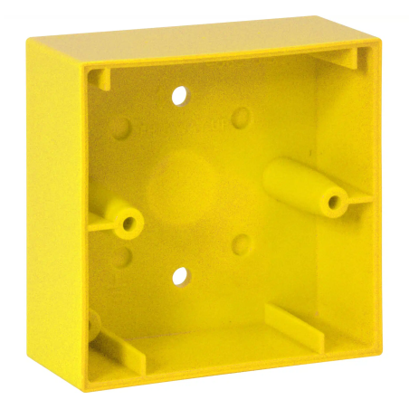 Montagegehäuse aP für kleine Handmelder gelb, ähnlich RAL 1021