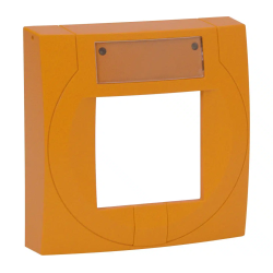 Handmelder kleines Gehäuse orange, ähnlich RAL 2011