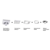 IQ8Wireless montažni okvir za IQ8QUAD, bel
