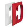 IQ8Wireless Montagerahmen f. IQ8Alarm, rot und weiß