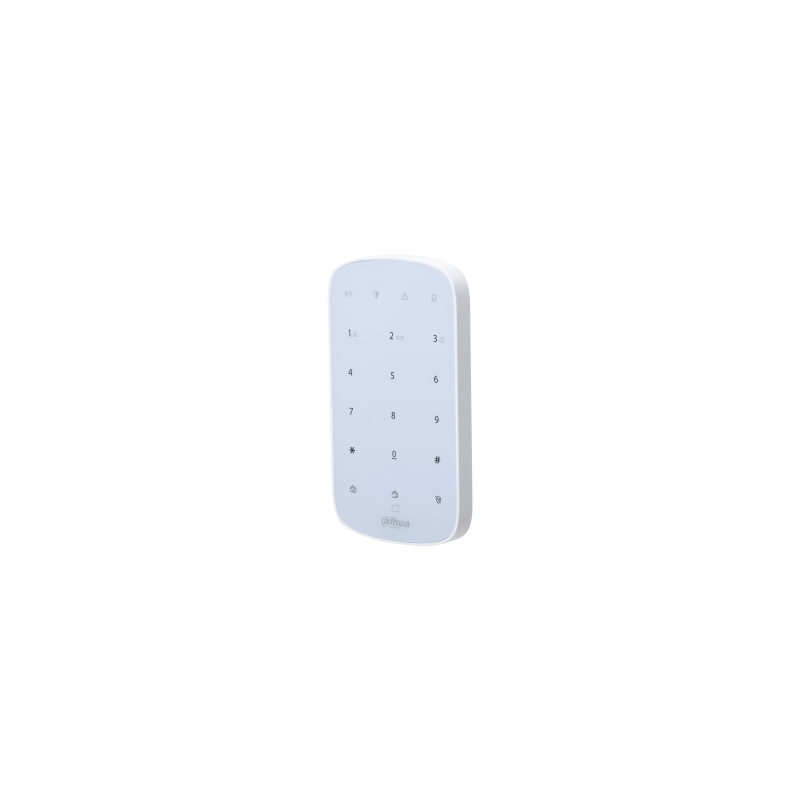 Funk-Bedienteil mit Tastatur, Grad 2, Temperatur-Messung, weiß