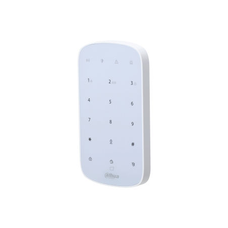 Funk-Bedienteil mit Tastatur, Grad 2, Temperatur-Messung, weiß