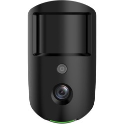 Funk-PIR-Bewegungsmelder mit Kamera, 12m/86°, IR 12m, Grad 2, Haustierimmun, schwarz