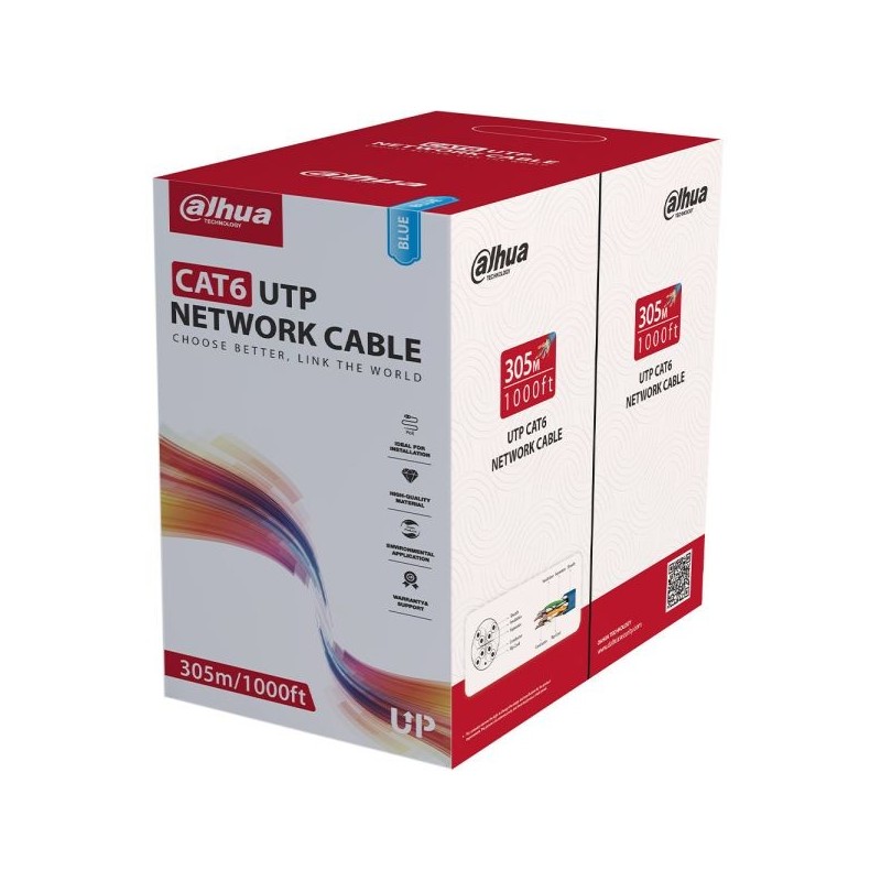 CAT6 UTP-Kabel, 305 m, blau