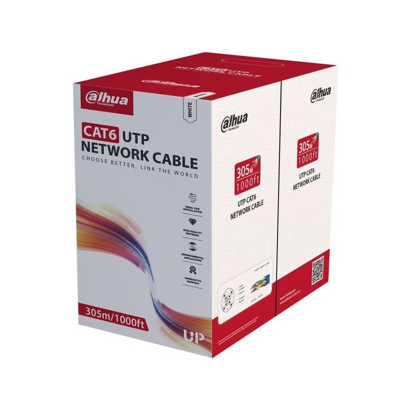 CAT6 UTP-Kabel, 305 m, weiß