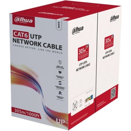 CAT6 UTP-Kabel, 305 m, weiß