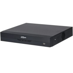 Dahua HD-CVI-snemalnik, 4 kanali, 6 kanalov IP, 1 x SATA à 16 TB, 1U, črn