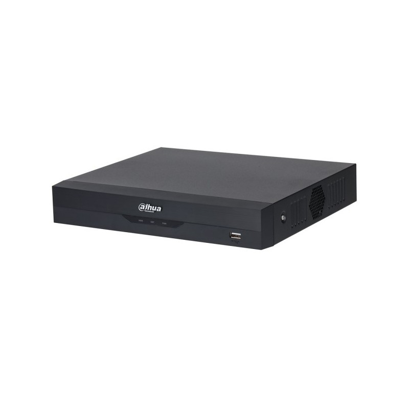 Dahua HD-CVI-snemalnik, 4 kanali, 6 kanalov IP, 1 x SATA à 16 TB, 1U, črn