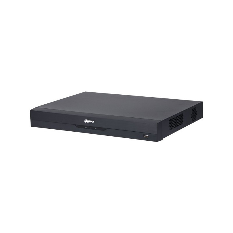 Dahua HD-CVI-snemalnik, 16 kanalov, 32 kanalov IP, 2x SATA à 16 TB, 1U, črn