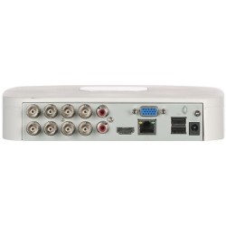 HD-CVI snemalnik, 8 kanalov, 12 kanalov IP, 1x SATA à 16 TB, 1U, bel
