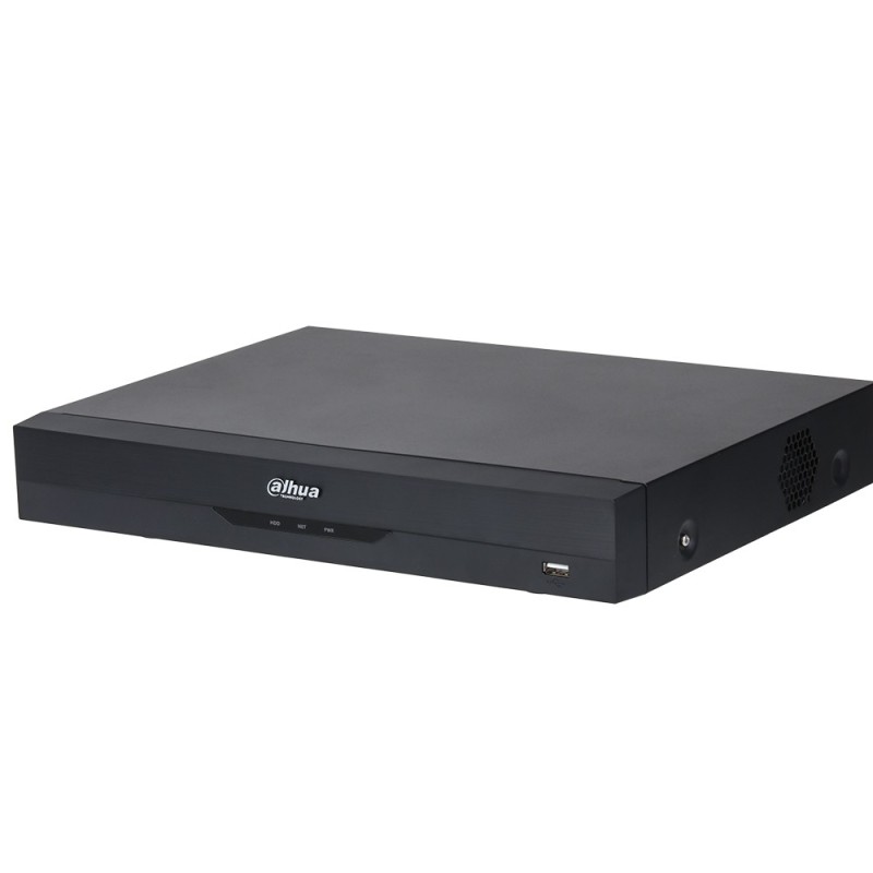 HD-CVI-snemalnik, 8 kanalov, 12 kanalov IP, 1x SATA à 16 TB, 1U, črn
