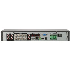 HD-CVI-snemalnik, 8 kanalov, 12 kanalov IP, 1x SATA à 16 TB, 1U, črn