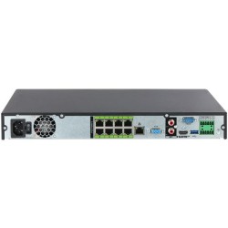IP-Rekorder, 8 Kanäle IP, 8 Kanäle PoE, 2x SATA à 20 TB, schwarz