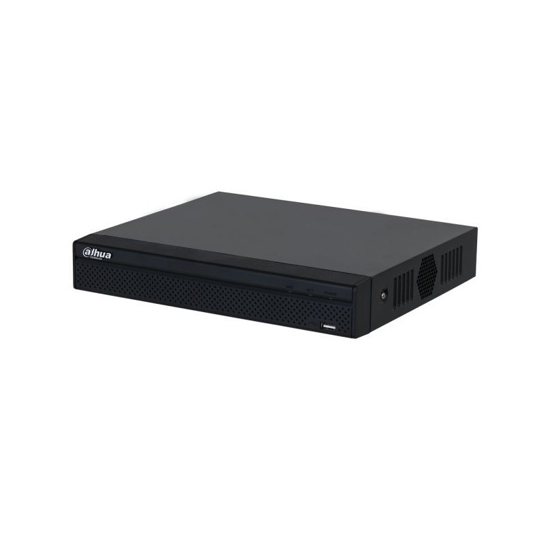 IP-Rekorder, 8 Kanäle IP, 1x SATA à 20 TB, 1U, schwarz