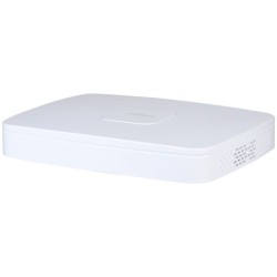 IP-PoE-snemalnik, 8 kanalov IP, 8 kanalov PoE, 1x SATA á 20 TB, 1U, bel