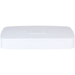 IP-PoE-Rekorder, 8 Kanäle IP, 8 Kanäle PoE, 1x SATA á 20 TB, 1U, weiß