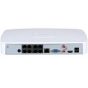 IP-PoE-snemalnik, 8 kanalov IP, 8 kanalov PoE, 1x SATA á 20 TB, 1U, bel