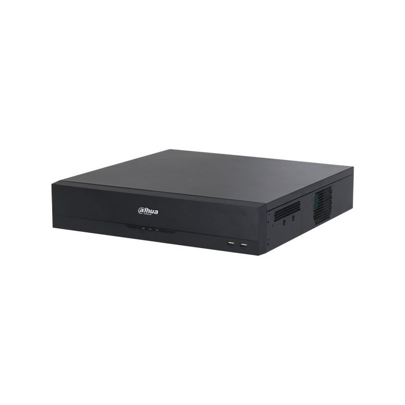 IP-PoE-Rekorder, 64 Kanäle IP, 16 Kanäle PoE, 8x SATA à 20 TB, 2U, schwarz