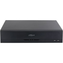 IP-PoE-snemalnik, 64 kanalov IP, 16 kanalov PoE, 8x SATA à 20 TB, 2U, črn