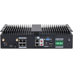 IP-PoE-Rekorder, 4 Kanäle IP, 4 Kanäle PoE, 1x SATA à 20 TB, 4G-Modul, schwarz