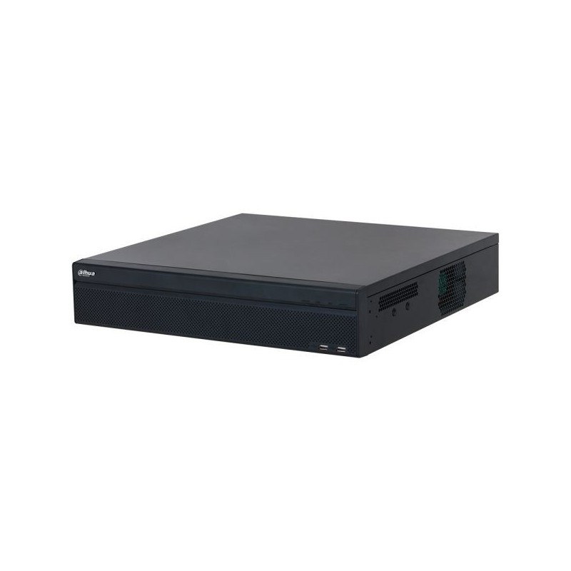 IP-snemalnik, 32 kanalov IP, 8x SATA à 20 TB, 2U, črn