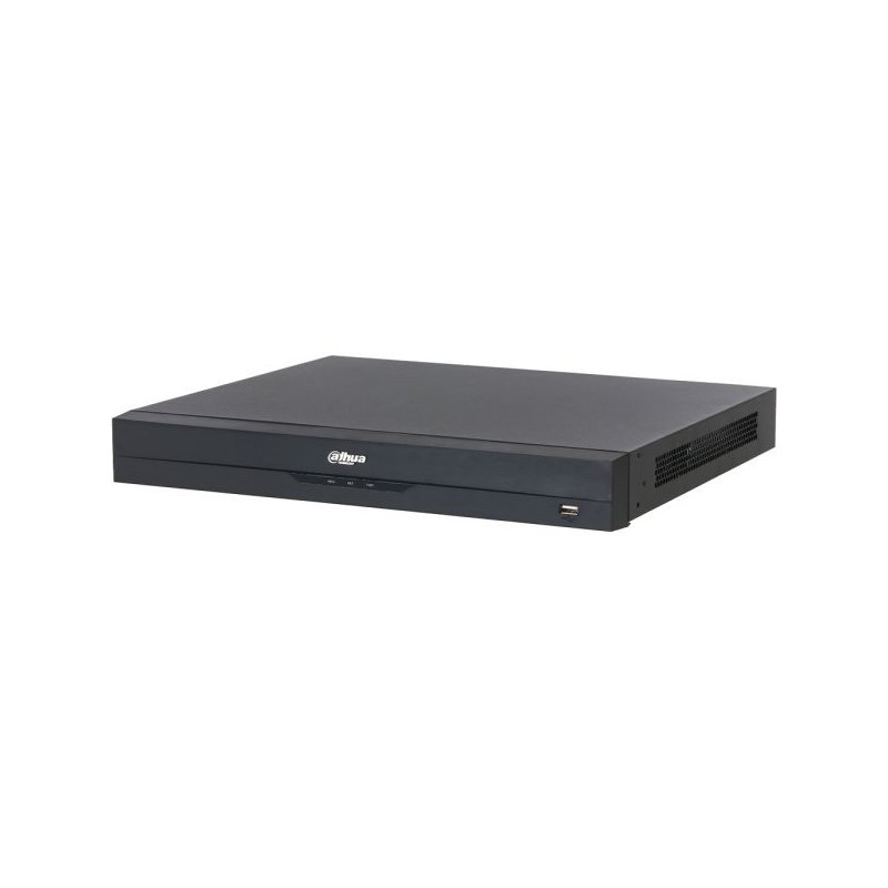 IP-PoE-snemalnik, 16 kanalov IP, 16 kanalov PoE, 2x SATA à 20 TB, 1U, črn