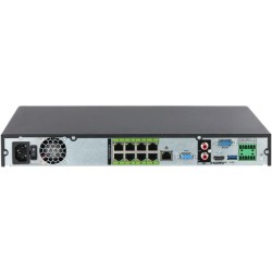 IP-snemalnik, 8 kanalov IP, 8 kanalov PoE, 2 SATA à 20TB, črn