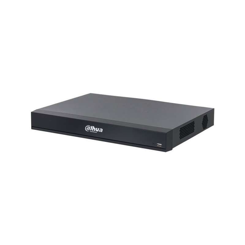 Dahua IP-snemalnik, 16 kanalov IP, 2x SATA à 20 TB, 1U, črn
