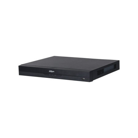 Dahua IP-PoE-Rekorder, 16 Kanäle IP, 16 Kanäle PoE, 2x SATA à 16 TB, 1U, schwarz