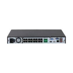 Dahua IP-PoE-snemalnik, 16 kanalov IP, 16 kanalov PoE, 2x SATA à 16 TB, 1U, črn