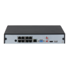 Dahua IP-PoE-snemalnik, 8 kanalov, 8x PoE, max. 12MP, WizSense, H.265+, 1 SATA à 10TB