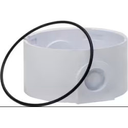 Unterteil mit seitlicher Kabeleinführung, weiß