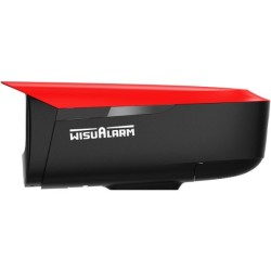 IP-Thermal-Bullet-Kamera, Flame Detection, 5 MP, 3,2/4 mm, IR 50 m, IP67, rot, schwarz