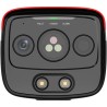 IP-Thermal-Bullet-Kamera, Flame Detection, 5 MP, 3,2/4 mm, IR 50 m, IP67, rot, schwarz