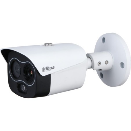 Dahua IP-Thermal-Bullet-Kamera, 4 MP, 3,5/4mm, IR 30m, IP67, weiß