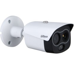 Dahua IP-Thermal-Bullet-Kamera, 4 MP, 3,5/4mm, IR 30m, IP67, weiß