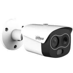 Dahua IP-Thermal-Bullet-Kamera, 4 MP, 3,5/4mm, IR 30m, IP67, weiß