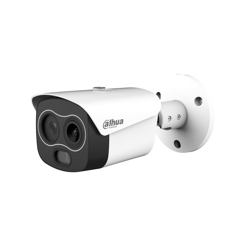 Dahua IP-Thermal-Bullet-Kamera, 4 MP, 7/8 mm, IR 30 m, IP67, weiß