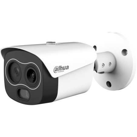 Dahua IP-Thermal-Bullet-Kamera, 4 MP, 7/8 mm, IR 30 m, IP67, weiß