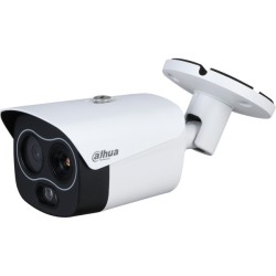 Dahua IP-Thermal-Bullet-Kamera, 4 MP, 7/8 mm, IR 30 m, IP67, weiß