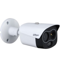Dahua IP-Thermal-Bullet-Kamera, 4 MP, 7/8 mm, IR 30 m, IP67, weiß