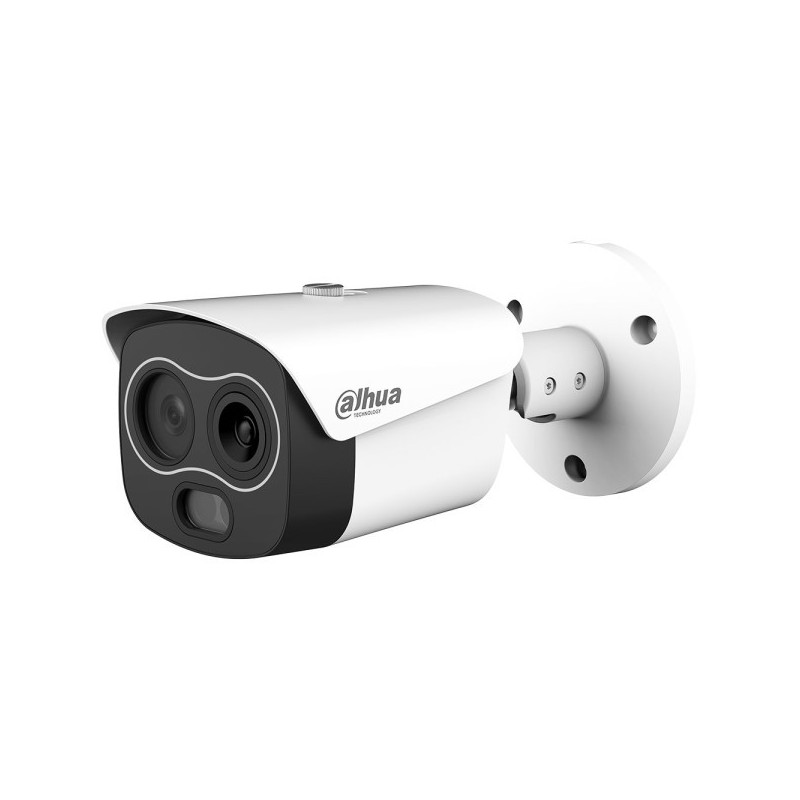 Dahua IP-Thermal-Bullet-Kamera, 4 MP, 8 mm, IR 30 m, IP67, weiß
