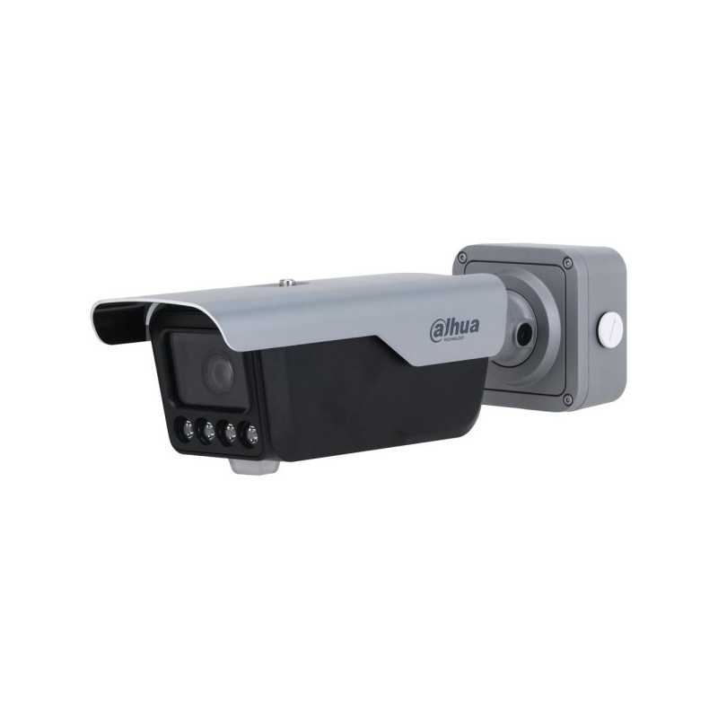 Dahua IP-Kennzeichen-Bullet-Kamera, 4 MP, 2,7 - 12 mm, IR 30 m, IP67, IK10, grau