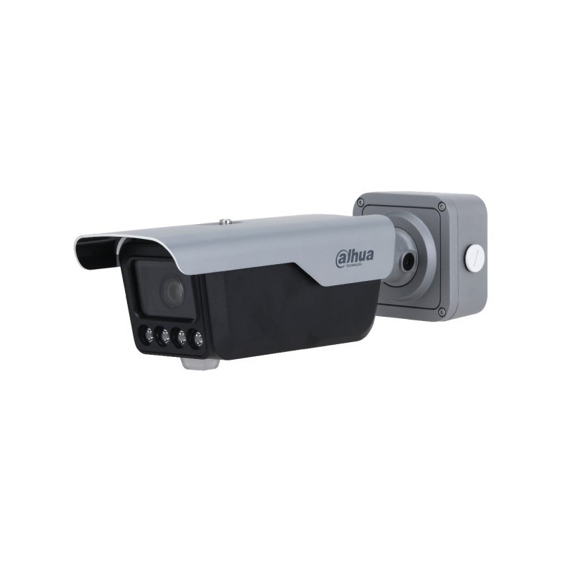 Dahua IP-Kennzeichen-Bullet-Kamera, 4 MP, 8-32mm, IR 60m, IK10, IP67, grau