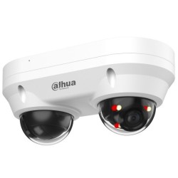 IP-Dual-Head-Dome-Kamera, 2x 4 MP, 2,8 mm, IR 30 m, IP67, IK10, weiß