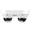 IP-Dual-Head-Dome-Kamera, 2x 4 MP, 2,8 mm, IR 30 m, IP67, IK10, weiß