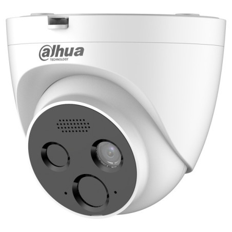 Dahua IP-Dome-Kamera, Flame Detection, 4 MP, 1,2 mm, IR 15 m, IP66, weiß