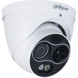 Dahua IP-Thermal-Eyeball-Kamera, 4MP, 3,5/4 mm, IR 30m, IP67, weiß